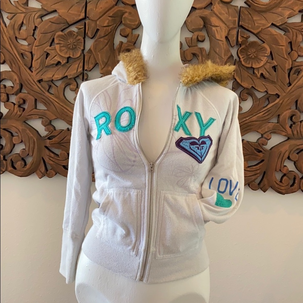 Cute Roxy Zip Up Hoodie